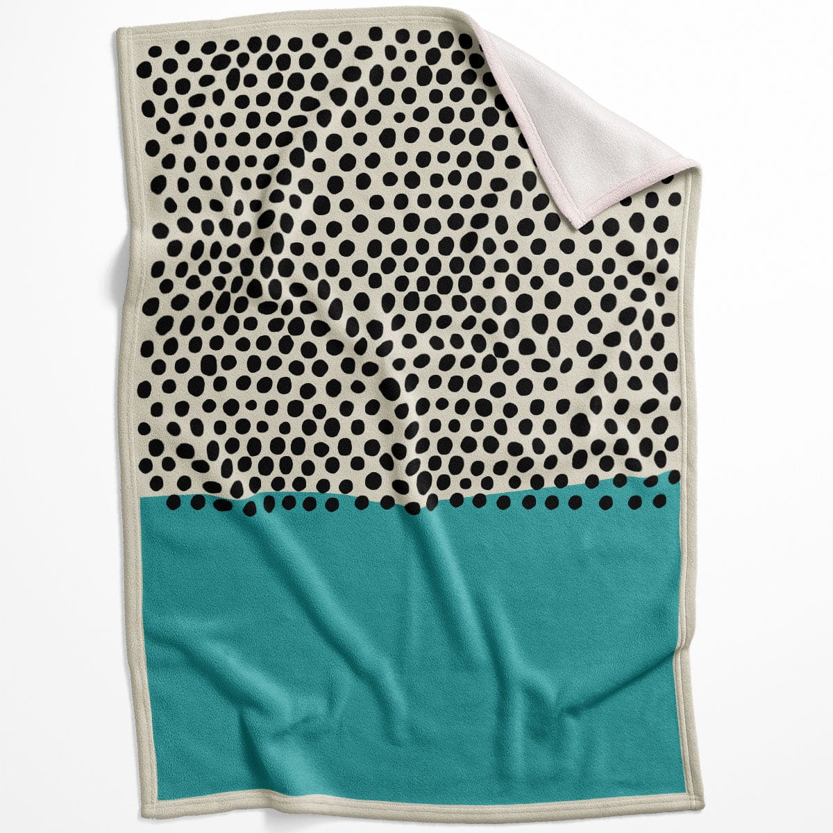 Modern Ocean B Blanket Blanket 75 x 100cm Clock Canvas
