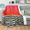 Modern Ocean C Blanket Blanket Clock Canvas