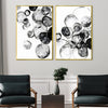 Monochrome Magic Canvas Art Clock Canvas