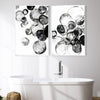 Monochrome Magic Canvas Art Clock Canvas