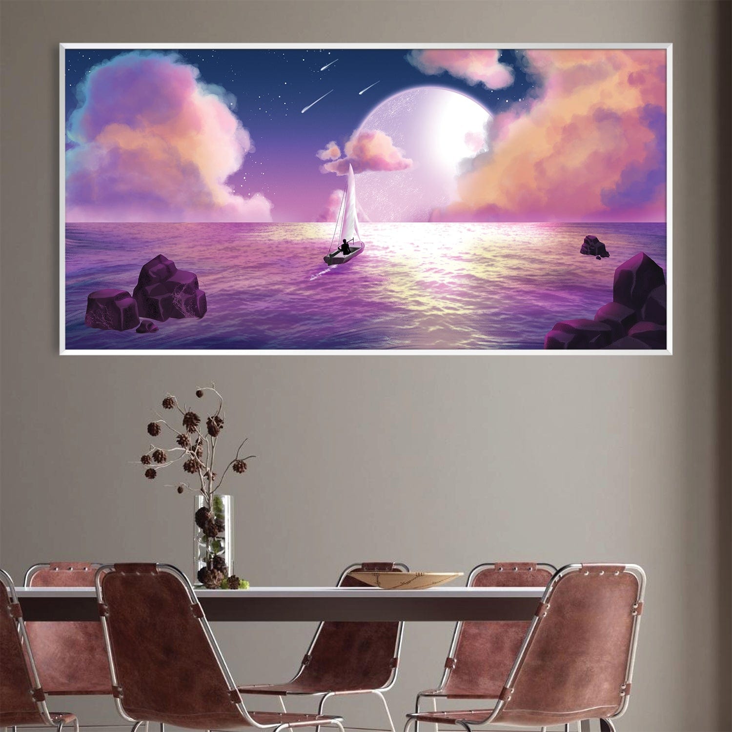 Moonlight Dream Canvas Art Clock Canvas
