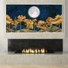 Moonlit Golden Forest Canvas Art Clock Canvas