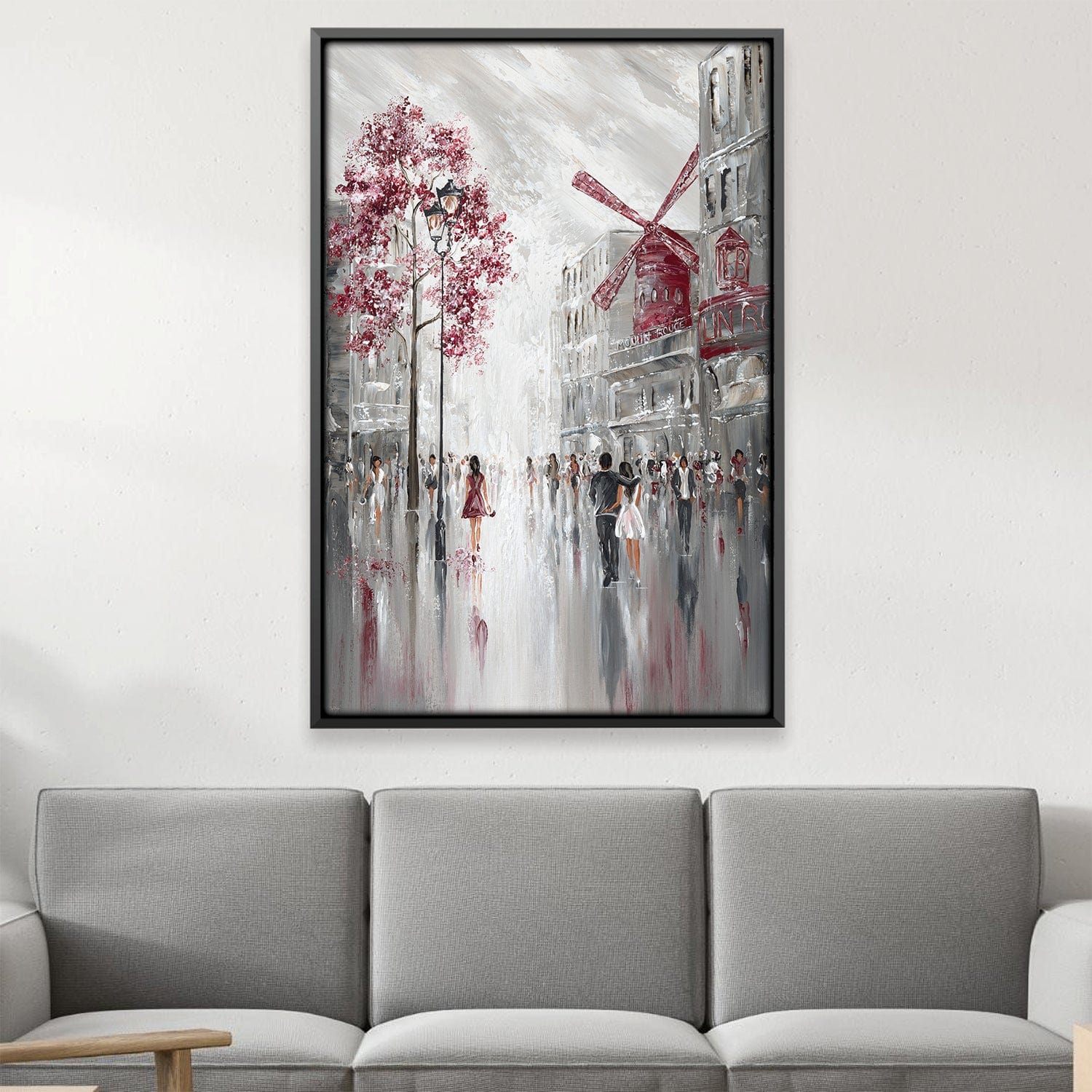 Moulin Rouge Streetscape Canvas product thumbnail