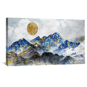Mountain Beauty Canvas Art Clock Canvas