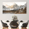 Mountain Cabin Canvas Art Clock Canvas