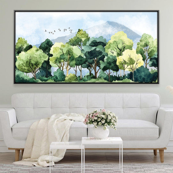 Mountain Canopy Canvas Art 20 x 10in / Canvas Clock Canvas