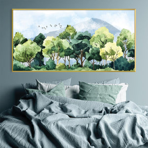 Mountain Canopy Canvas Art Clock Canvas