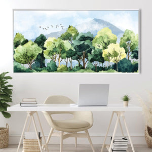 Mountain Canopy Canvas Art Clock Canvas