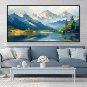 Mountain Dreams Canvas Art 20 x 10in / Canvas Clock Canvas