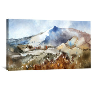 Mountain Foothills Canvas Art Clock Canvas