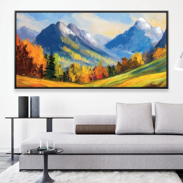 Mountain Majesty Canvas Art 20 x 10in / Canvas Clock Canvas