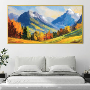 Mountain Majesty Canvas Art Clock Canvas