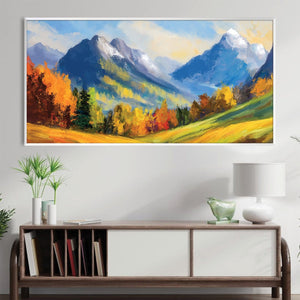 Mountain Majesty Canvas Art Clock Canvas