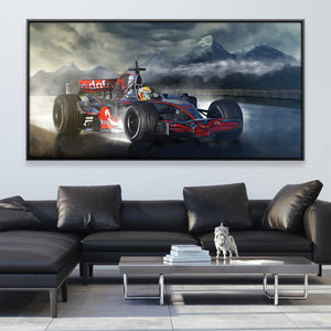 Mountain Racing Canvas Art 20 x 10in / Rolled Prints Clock Canvas