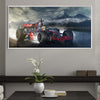 Mountain Racing Canvas Art Clock Canvas