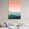 Mountain Range Landscape Canvas Art Clock Canvas