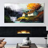 Mountain Retreat Canvas Art Clock Canvas