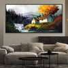 Mountain Retreat Canvas Art Clock Canvas