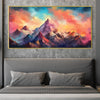 Mountain Smoke Canvas Art Clock Canvas