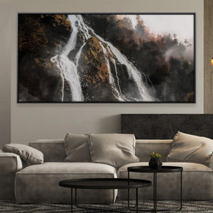 Mountain Torrent Canvas Art 20 x 10in / Canvas Clock Canvas