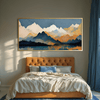 Mountains on Mountains Canvas Art Clock Canvas