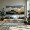 Mountains on Mountains Canvas Art Clock Canvas