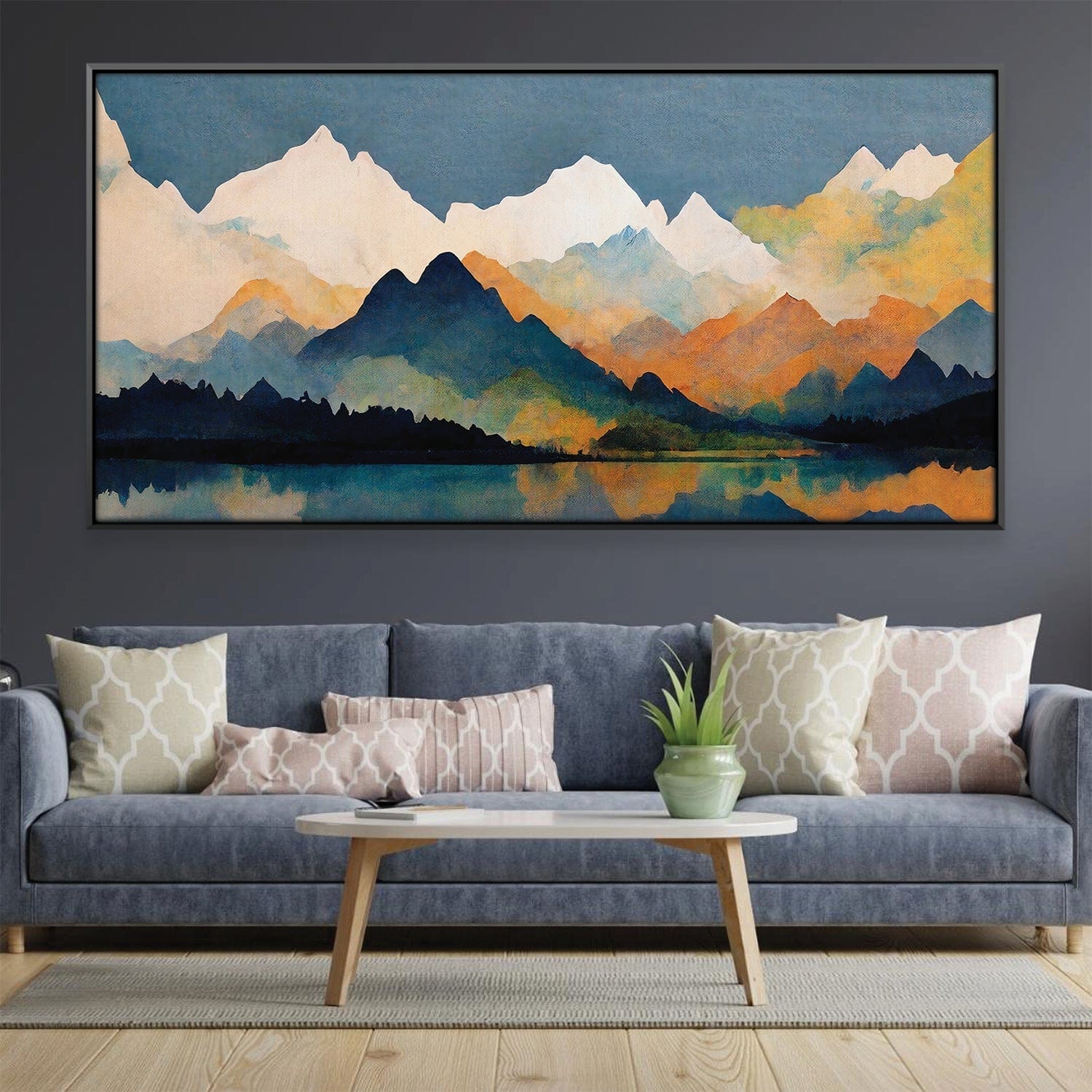 product photo of Mountains on Mountains Canvas