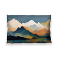 Mountains on Mountains Cushion Cushion 13 x 19in Clock Canvas