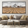 Mountainside Harvest Canvas Art 20 x 10in / Canvas Clock Canvas