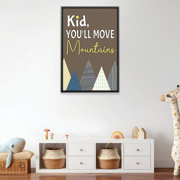 Move Mountains Canvas Art 12 x 18in / Canvas Clock Canvas