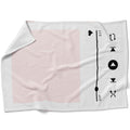 Music Love Blanket Blanket 75 x 100cm Clock Canvas