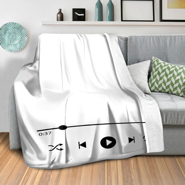 Music Love Blanket Blanket Clock Canvas