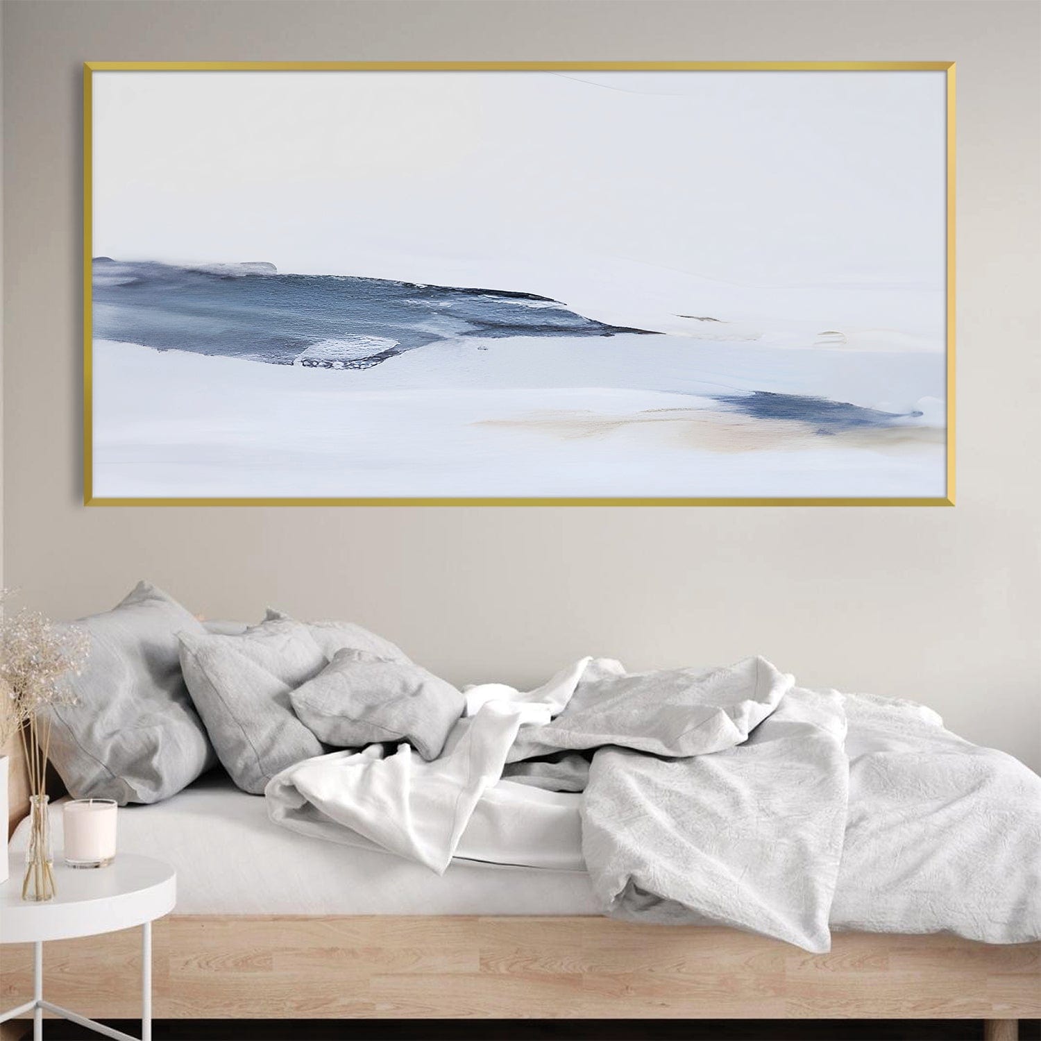 Muted Verdant Canvas Art Clock Canvas