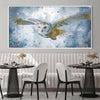 Mystic Glance in the Winter Gale Canvas Art Clock Canvas