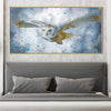 Mystic Glance in the Winter Gale Canvas Art Clock Canvas