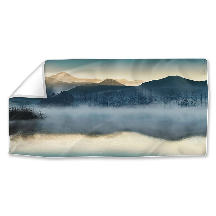 Mystic Waters Easy Build Frame Posters, Prints, & Visual Artwork Fabric Print Only / 40 x 20in Clock Canvas