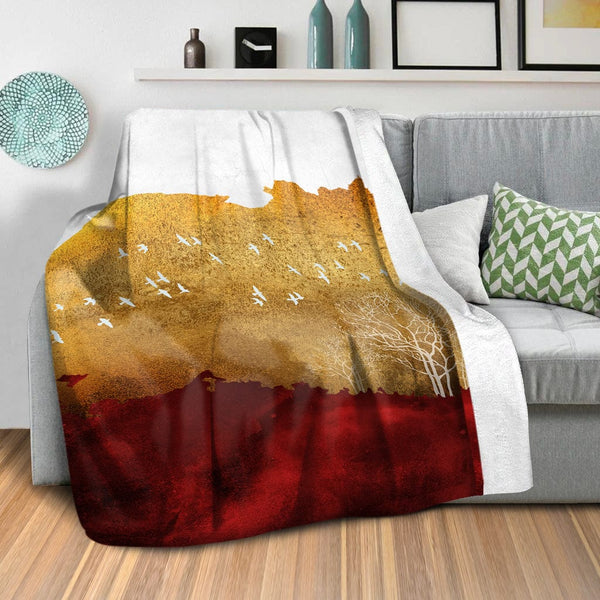 Mystical Forest A Blanket Blanket Clock Canvas