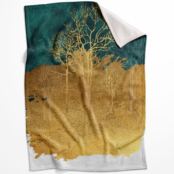 Mystical Forest B Blanket Blanket 75 x 100cm Clock Canvas