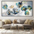 Mystical Pollen Garden Easy Build Frame Posters, Prints, & Visual Artwork Easy Build Frame & Fabric Print / 40 x 20in Clock Canvas