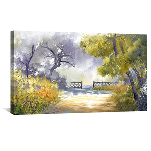 Nature Gateway Canvas Art Clock Canvas