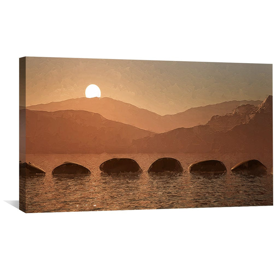 Nature's Steps Canvas Art Clock Canvas