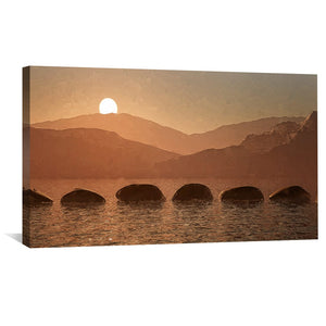 Nature's Steps Canvas Art Clock Canvas