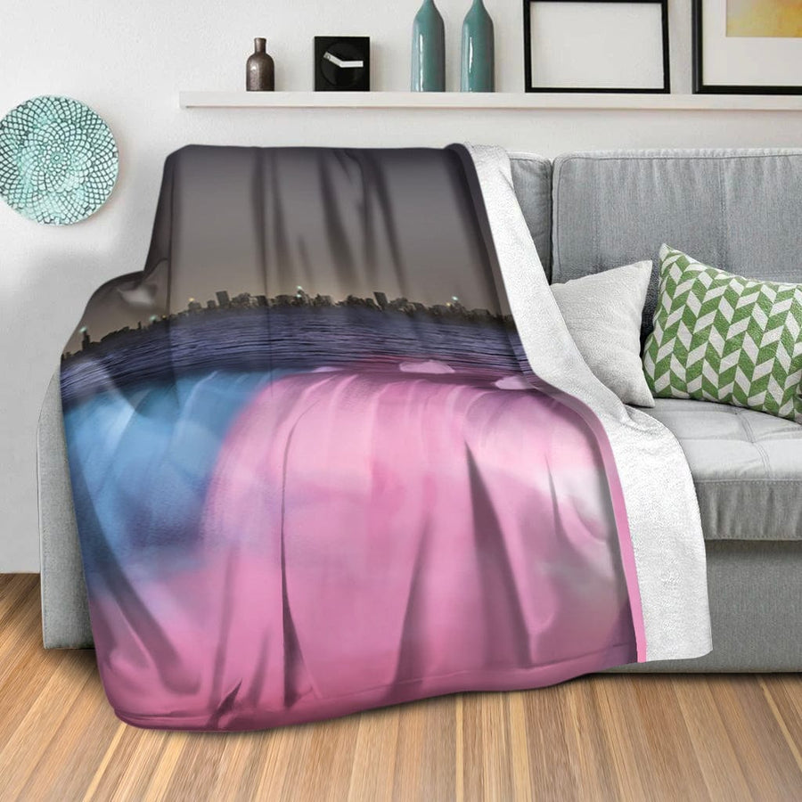 Niagara Falls Blanket Blanket Clock Canvas