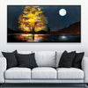 Night's Luminescence Canvas Art Clock Canvas