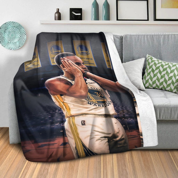 Night Time Curry Blanket Blanket Clock Canvas