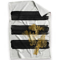 Noir Brush Work B Blanket Blanket 30 x 40in Clock Canvas