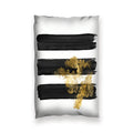Noir Brush Work B Cushion Cushion 13 x 19in Clock Canvas