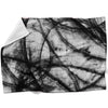 Noir Lines Blanket Blanket 75 x 100cm Clock Canvas