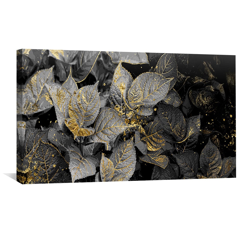 Noir Shine Canvas Art Clock Canvas