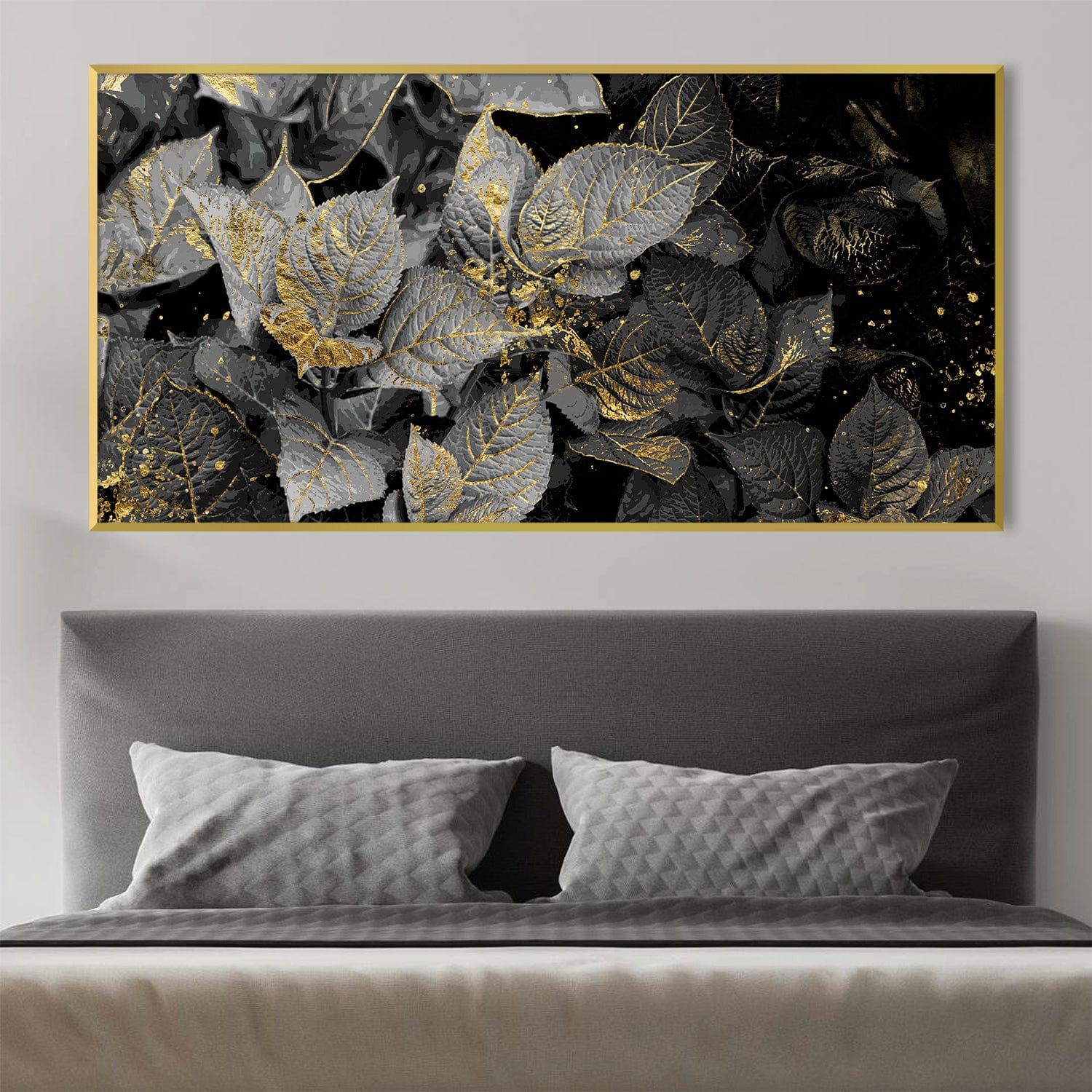 Noir Shine Canvas Art Clock Canvas